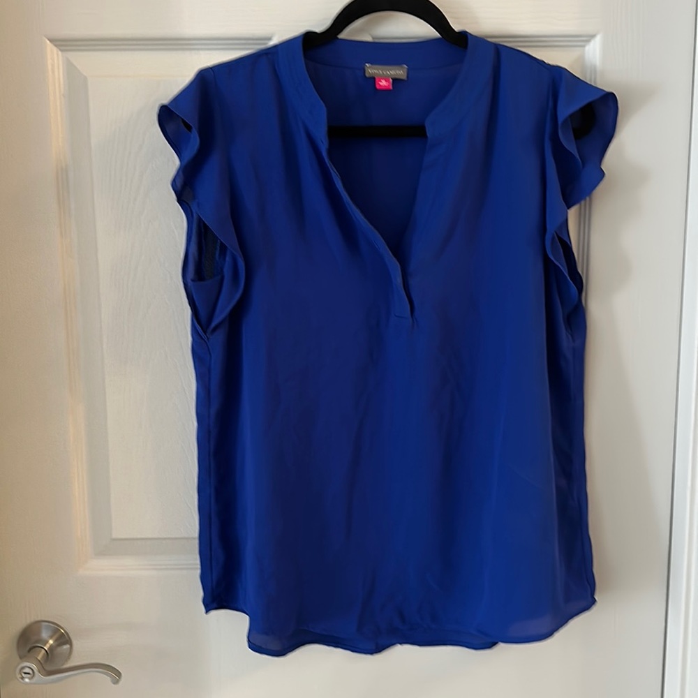 Vince Camuto royal blue blouse
